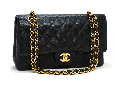 classic vintage chanel bag black|Chanel classic black bag price.